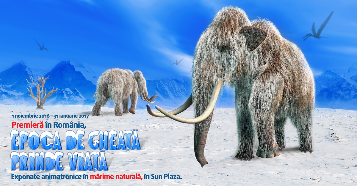 Epoca de Gheață prinde viață la Sun Plaza 1 Proanimatie Epoca de Gheata landscape Proanimatie 16