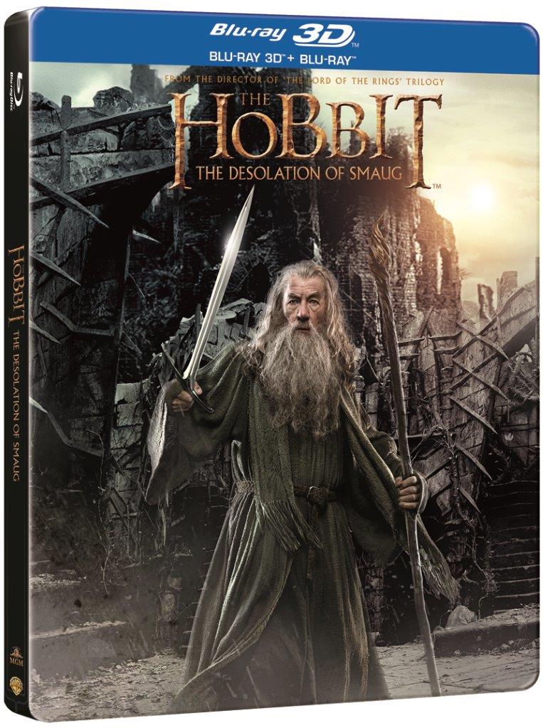 Concurs Hobbitul: Dezolarea lui Smaug: un DVD 1 Proanimatie The Hobbit Desolation of Smaug BD Steelbook 3D pack Proanimatie 16